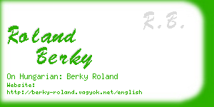 roland berky business card